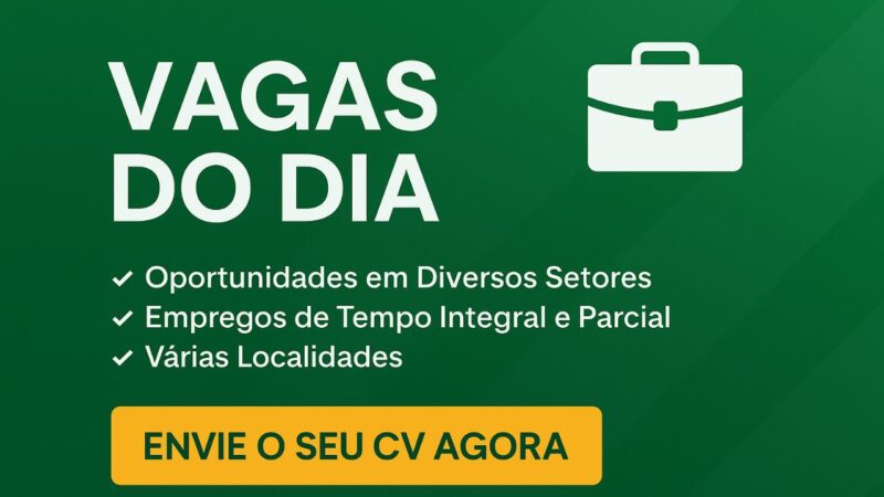 Confira mais de (300) Vagas Para Técnicos de Nível Médio e Superior Publicadas hoje 01/06/2026